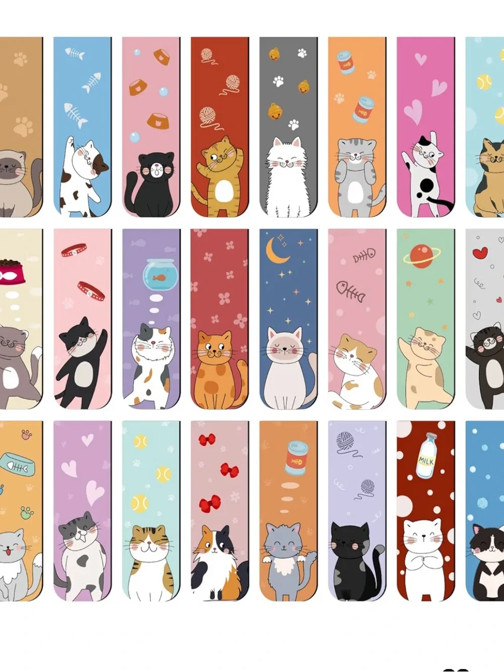 2 set Cat Magnetic Bookmarks - Random Selection or comment which cat color